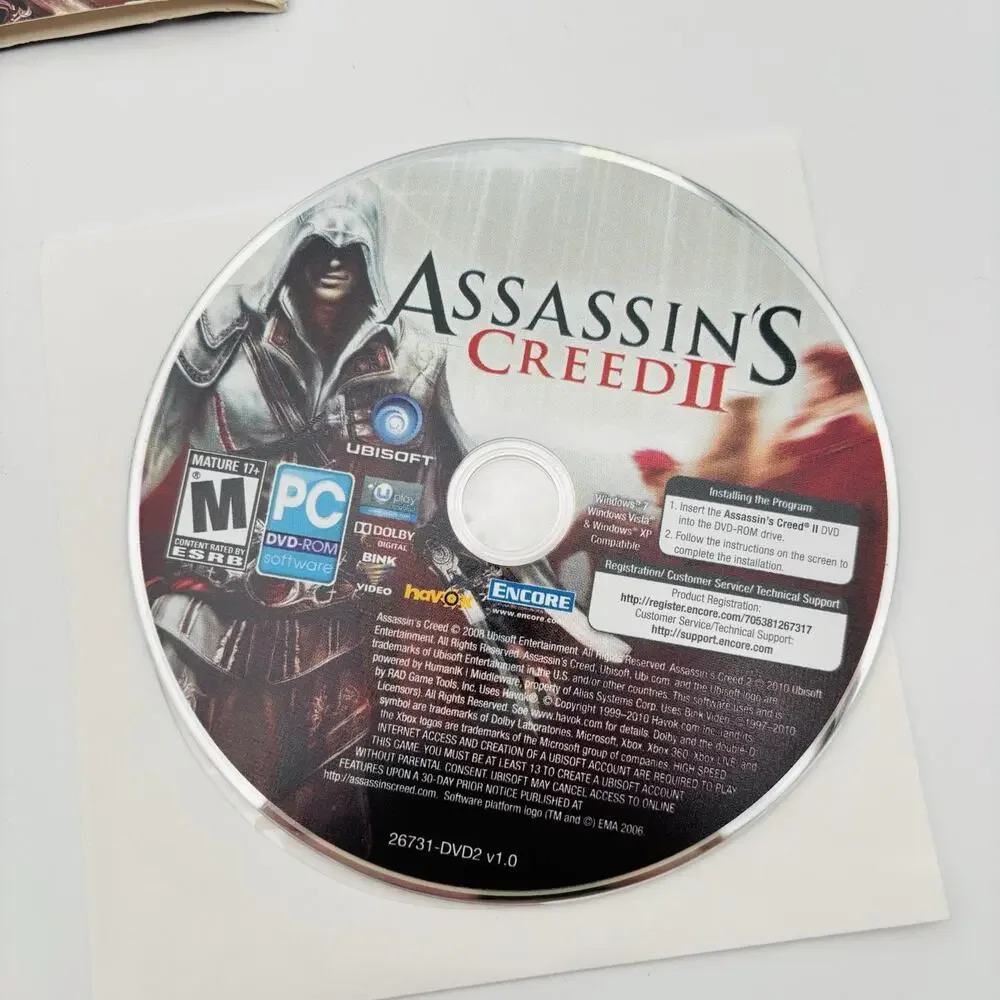 Assassins Creed 1 & 2 Ultimate Collection PC Video Game. Very Good Condition